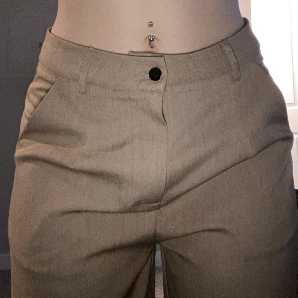 straight leg trousers